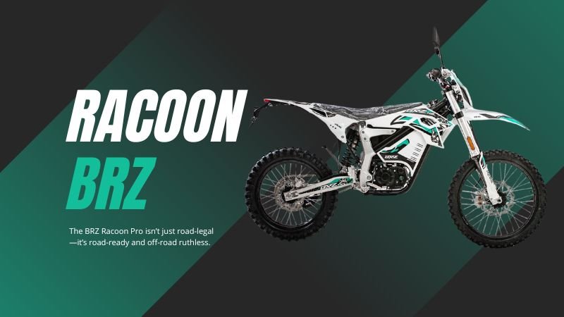 Experience the Thrill of Innovation with the BRZ Racoon Pro Legal Electric Dirt Bike - Quad Warehouse