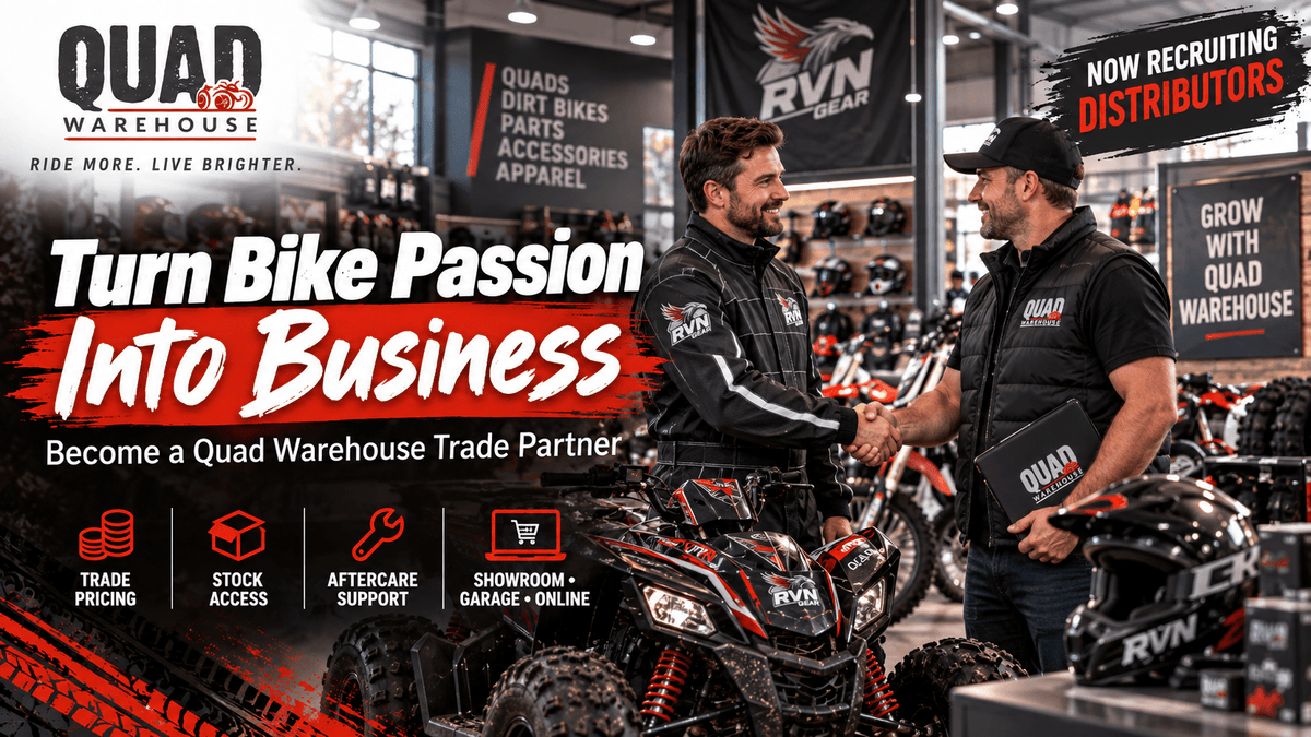 Love Bikes? Turn That Passion Into Business – Become a Quad Warehouse Trade Partner - Quad Warehouse