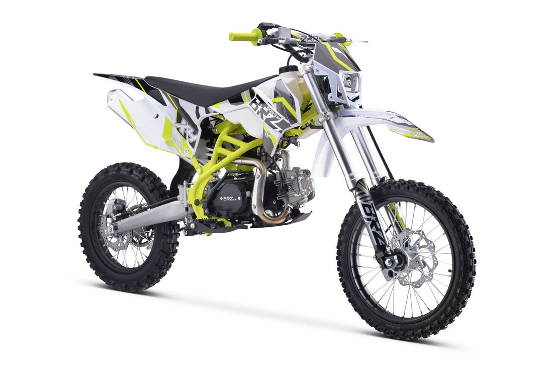 Junior/Adult BRZ Racing Pro 125cc Manual Dirt Bike 17/14” Big Wheel - Quad Warehouse