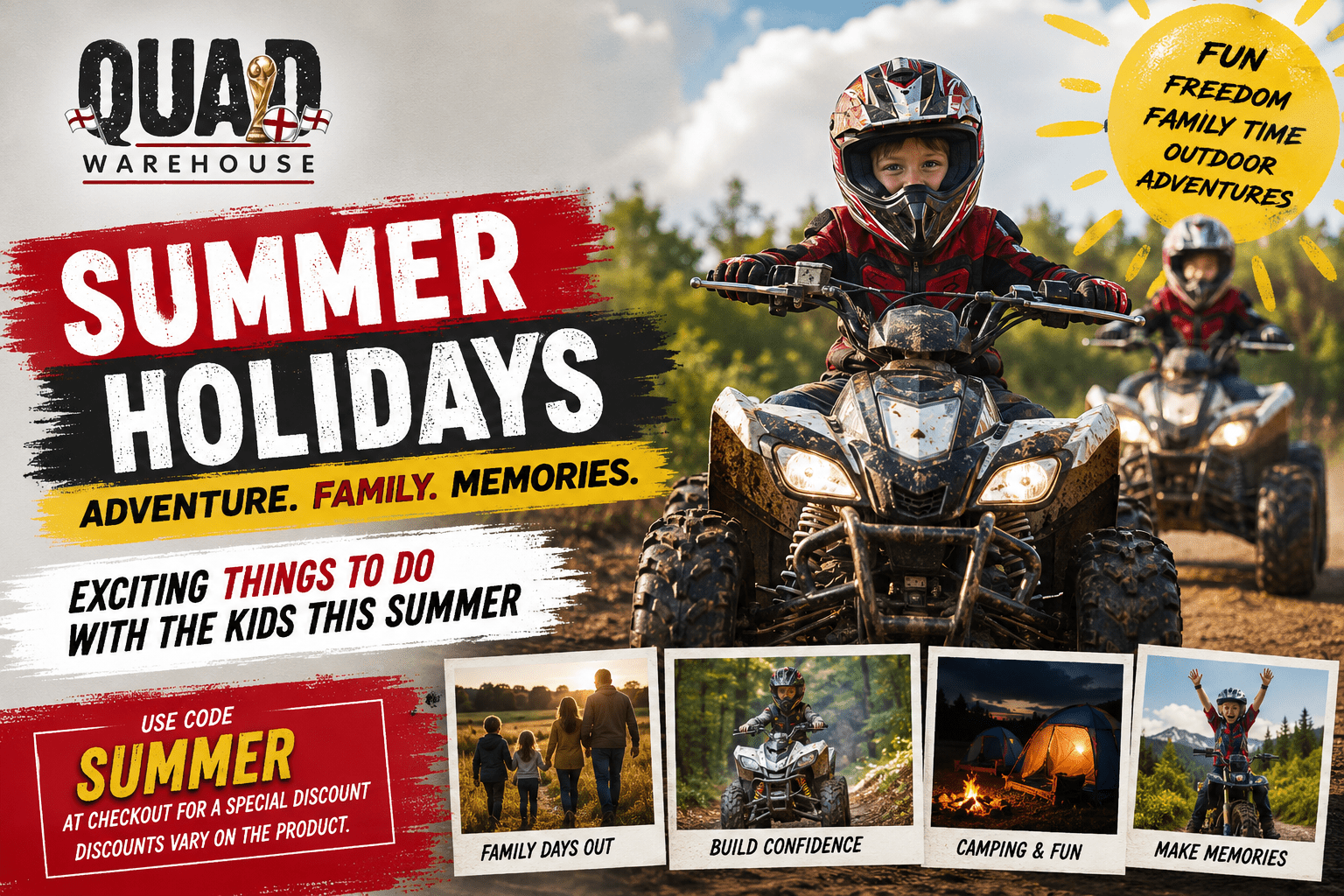 Summer Holiday Ideas for Kids: Quad Biking Adventures & Family Fun | Quad Warehouse - Quad Warehouse