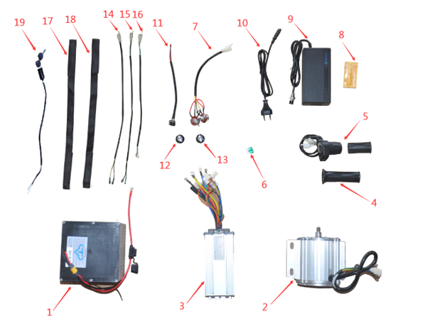 Neon Titan X: 60V 2000W Electric Dirt Bike Wire Connector Board