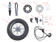 Neon Titan X: The Next-Level Junior 60V 2000W Electric Dirt Bike chain adjuster