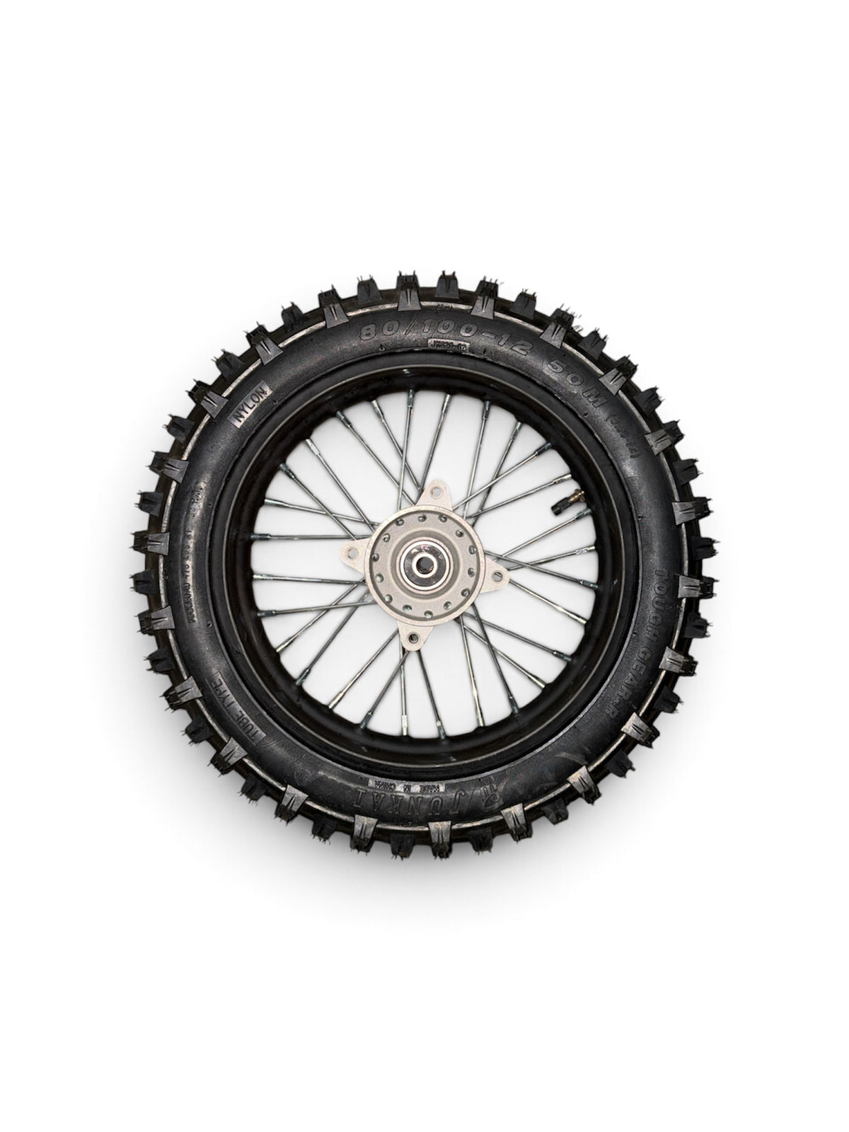 Neon Titan X: 60V 2000W Electric Dirt Bike 12" complete rear wheel
