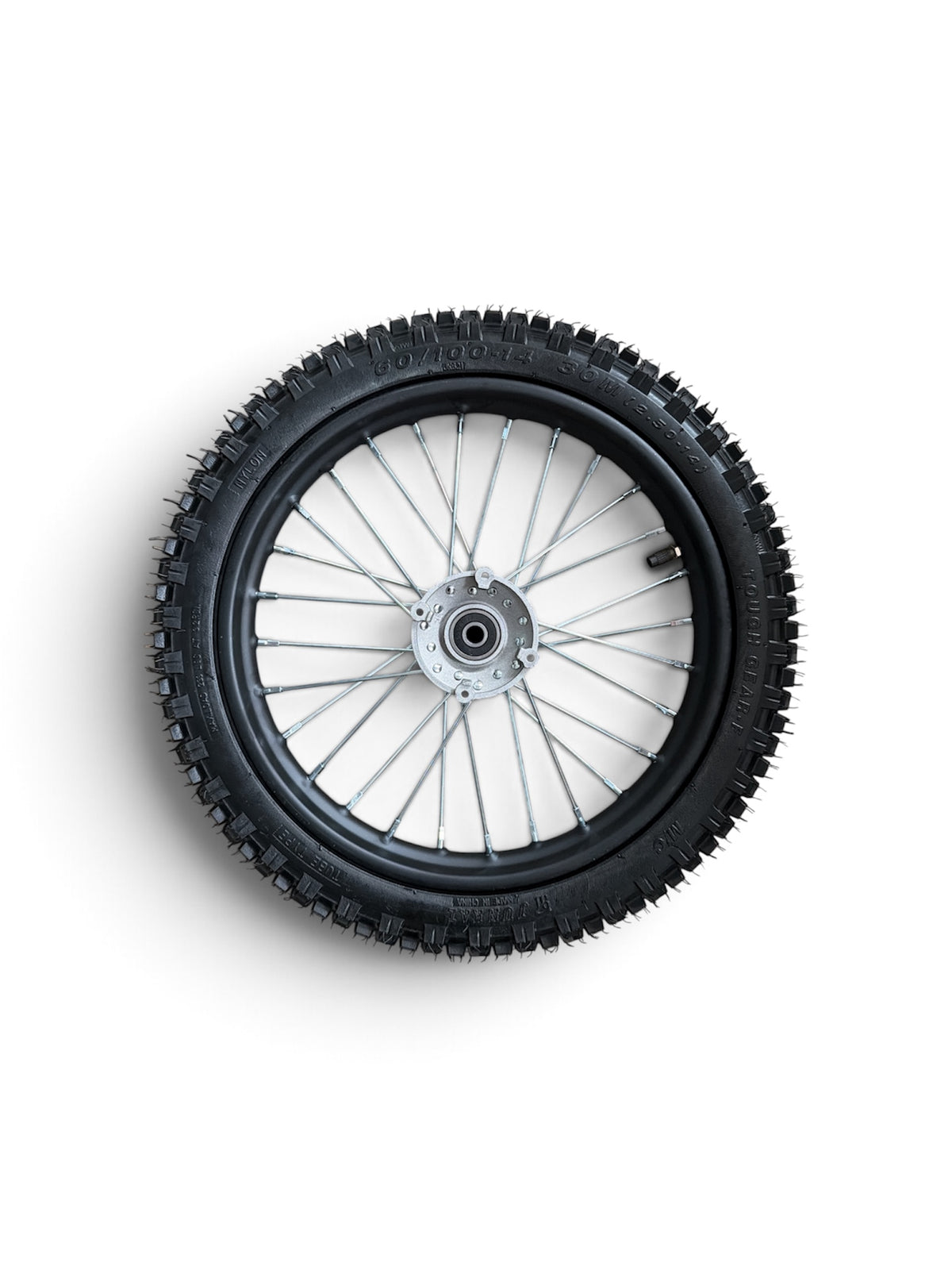 Neon Titan X: 60V 2000W Electric Dirt Bike 14" complete front wheel