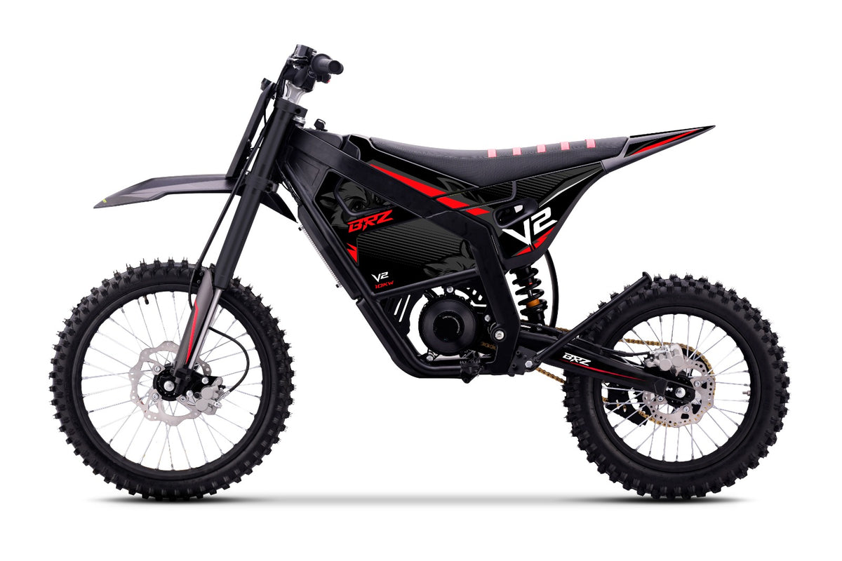 BRZ V2 Pro 72V 12kW 50Ah Off-Road Electric Dirt Bike – 21/18"