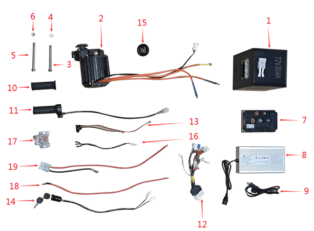 BRZ 72v Neon Thunder Pro Breaker Switch - Quad Warehouse