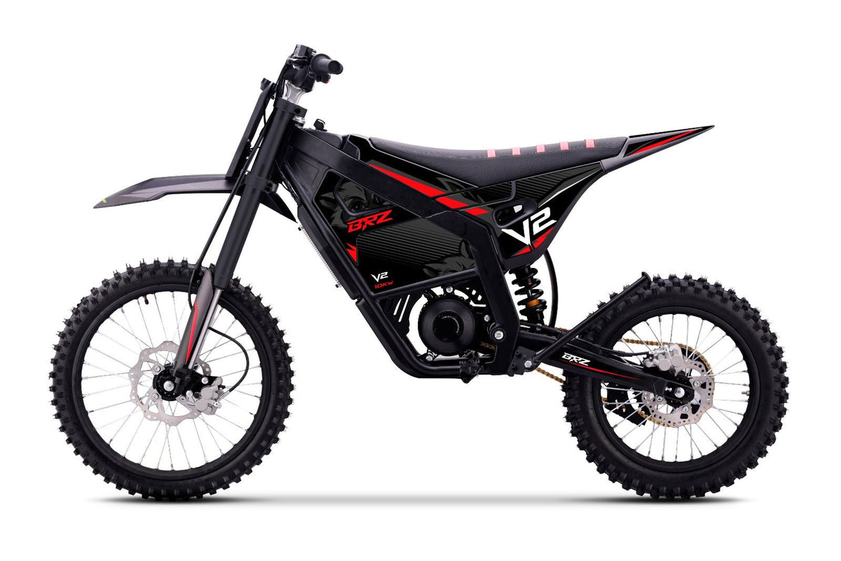 BRZ V2 Pro 72V 12kW 50Ah Off-Road Electric Dirt Bike – 21/18" - Quad Warehouse