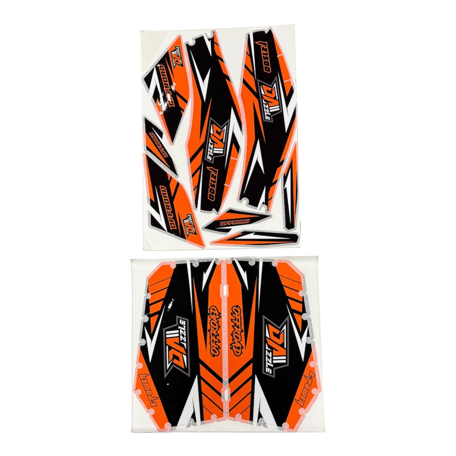 Dazzle 60v 1500w Quad Sticker Set in Orange - Quad Warehouse