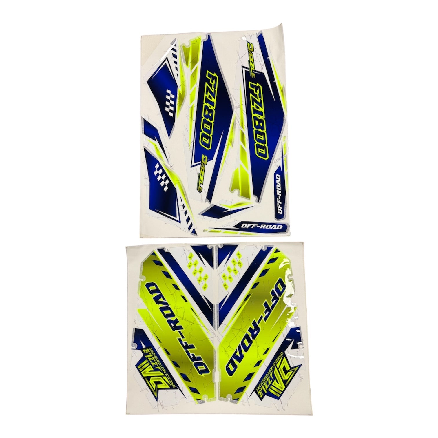 Dazzle 60v 1800w Quad Sticker Set In White and Blue - Quad Warehouse