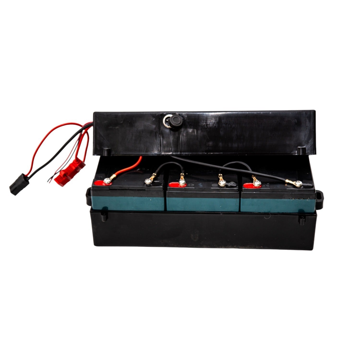 Electric Quad Bike 36 Volt Battery Pack With Charging Port & Fuse Holder 3 x 12v Batteries - Quad Warehouse