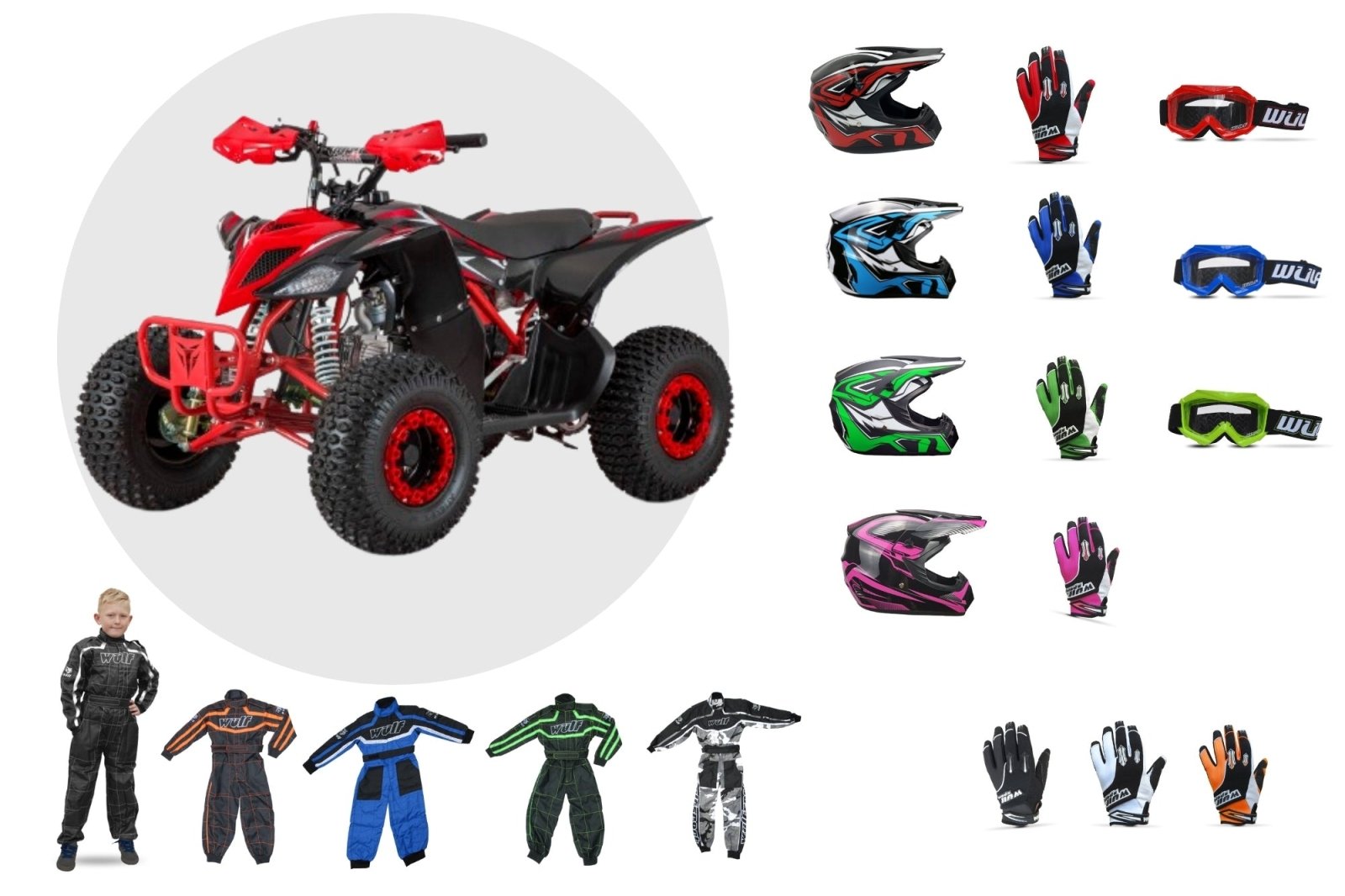ELITE 2025 Exhilarator - Pro 110cc Petrol Quad Bike Bundle : Youth Adventure Thrill Pack - Quad Warehouse