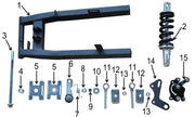 Mini KLF Pro electric dirt bike parts reference diagram 3