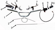 Mini KLF Pro electric dirt bike parts reference diagram 4