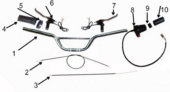 Mini KLF Pro electric dirt bike parts reference diagram 4