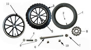 Mini KLF Pro electric dirt bike parts reference diagram 6
