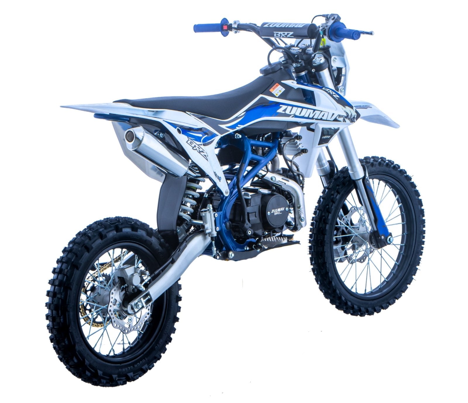 Junior/Adult BRZ Racing Pro 125cc Manual Dirt Bike 17/14” Big Wheel - Quad Warehouse