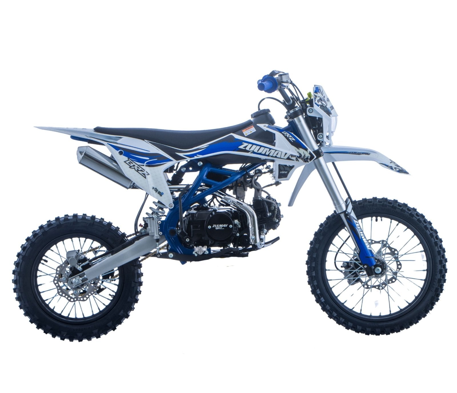 Junior/Adult BRZ Racing Pro 125cc Manual Dirt Bike 17/14” Big Wheel - Quad Warehouse