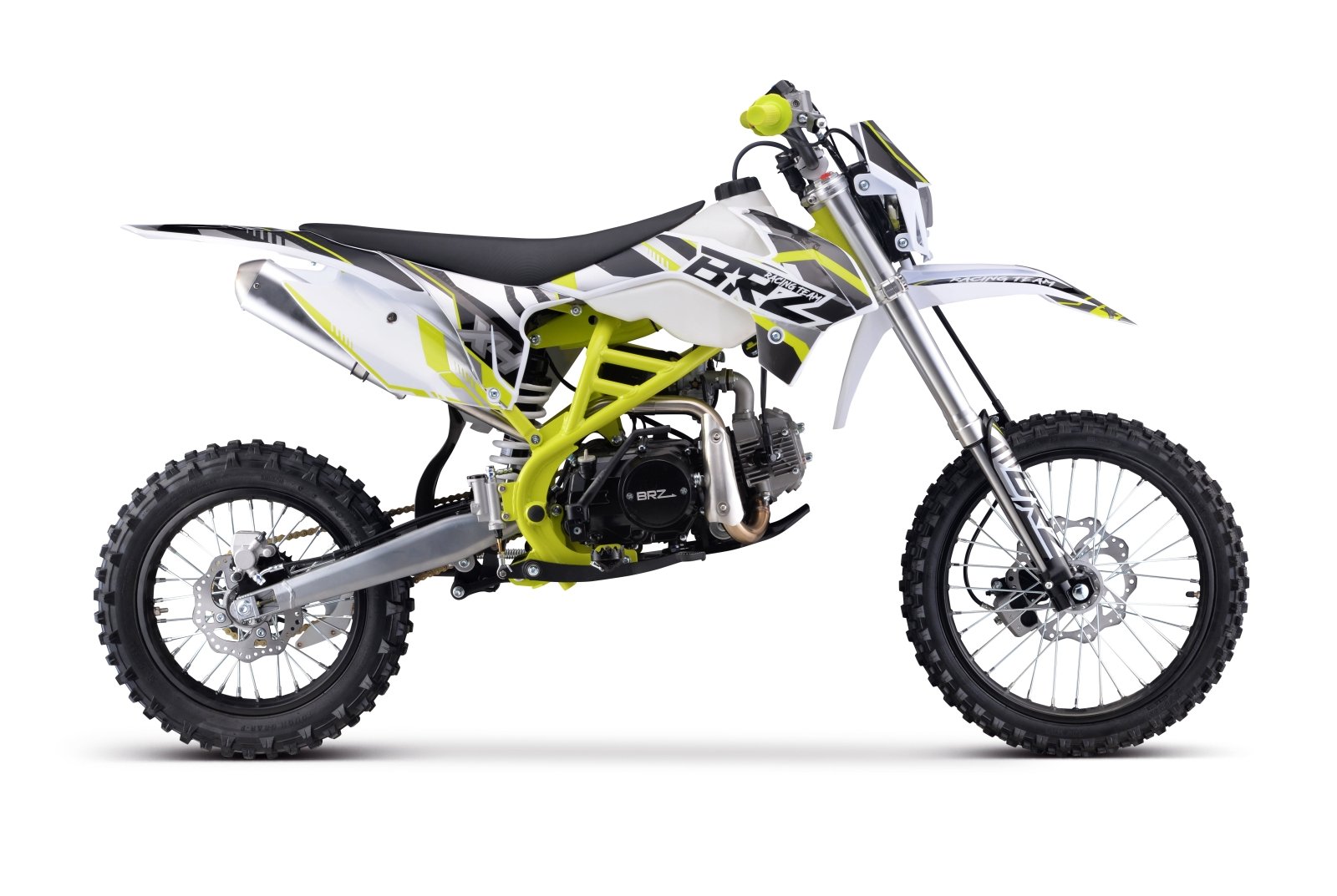 Junior/Adult BRZ Racing Pro 125cc Manual Dirt Bike 17/14” Big Wheel - Quad Warehouse