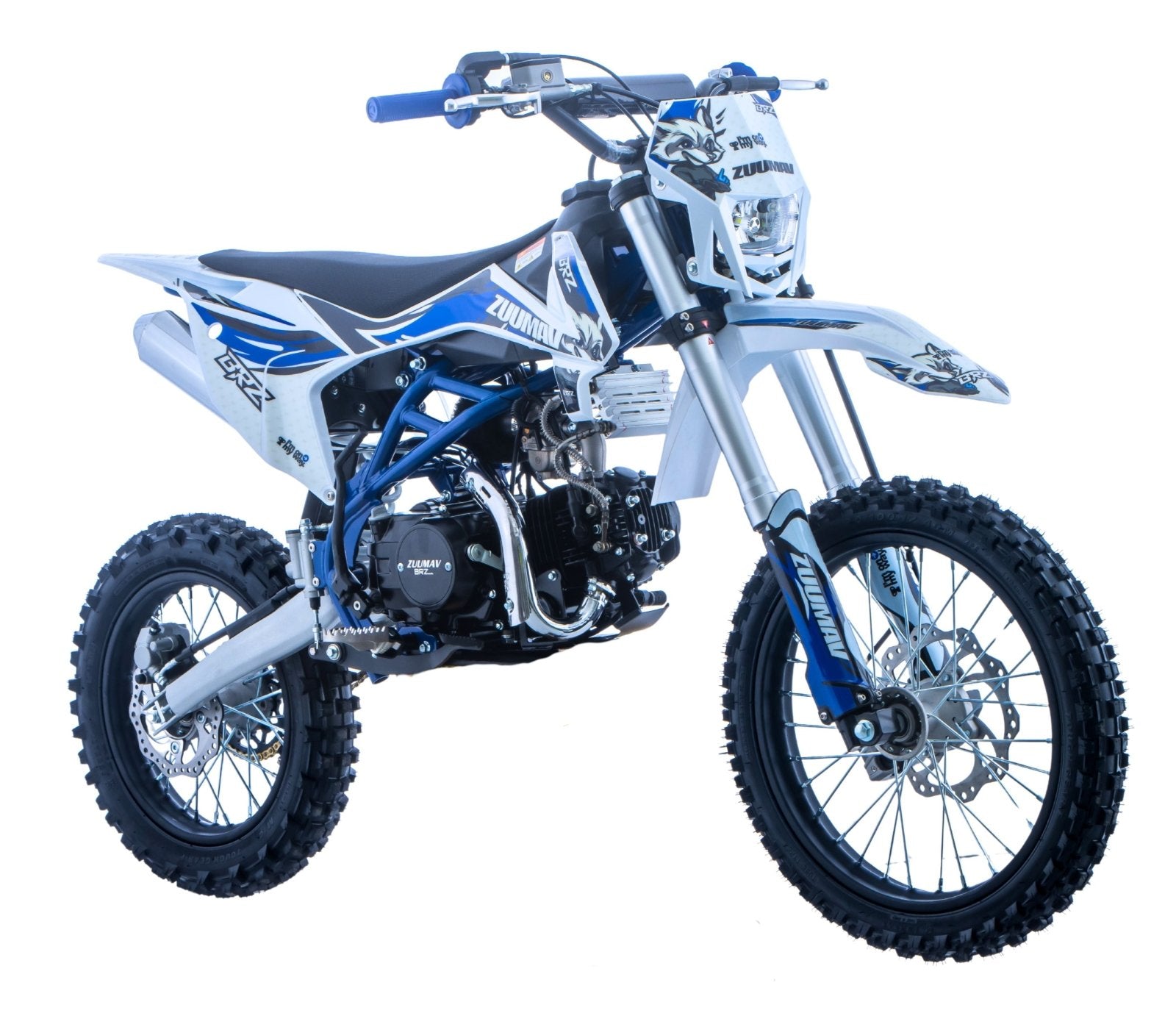 Junior/Adult BRZ Racing Pro 125cc Manual Dirt Bike 17/14” Big Wheel - Quad Warehouse