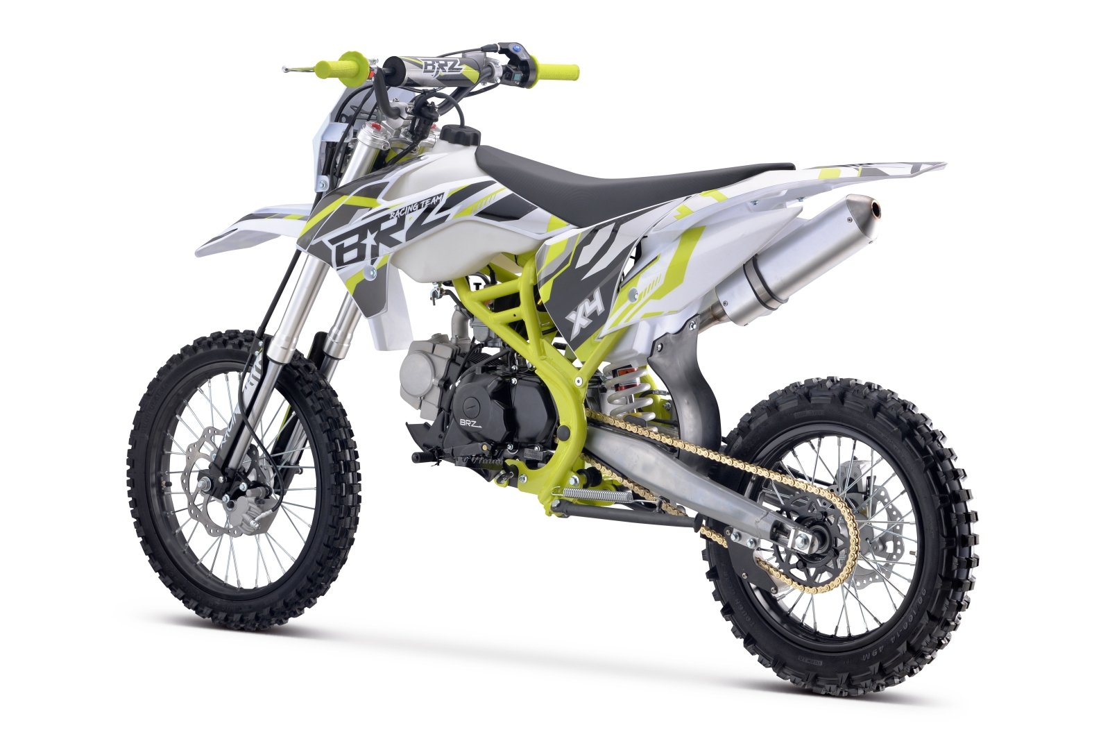 Junior/Adult BRZ Racing Pro 125cc Manual Dirt Bike 17/14” Big Wheel Thumbnail 4