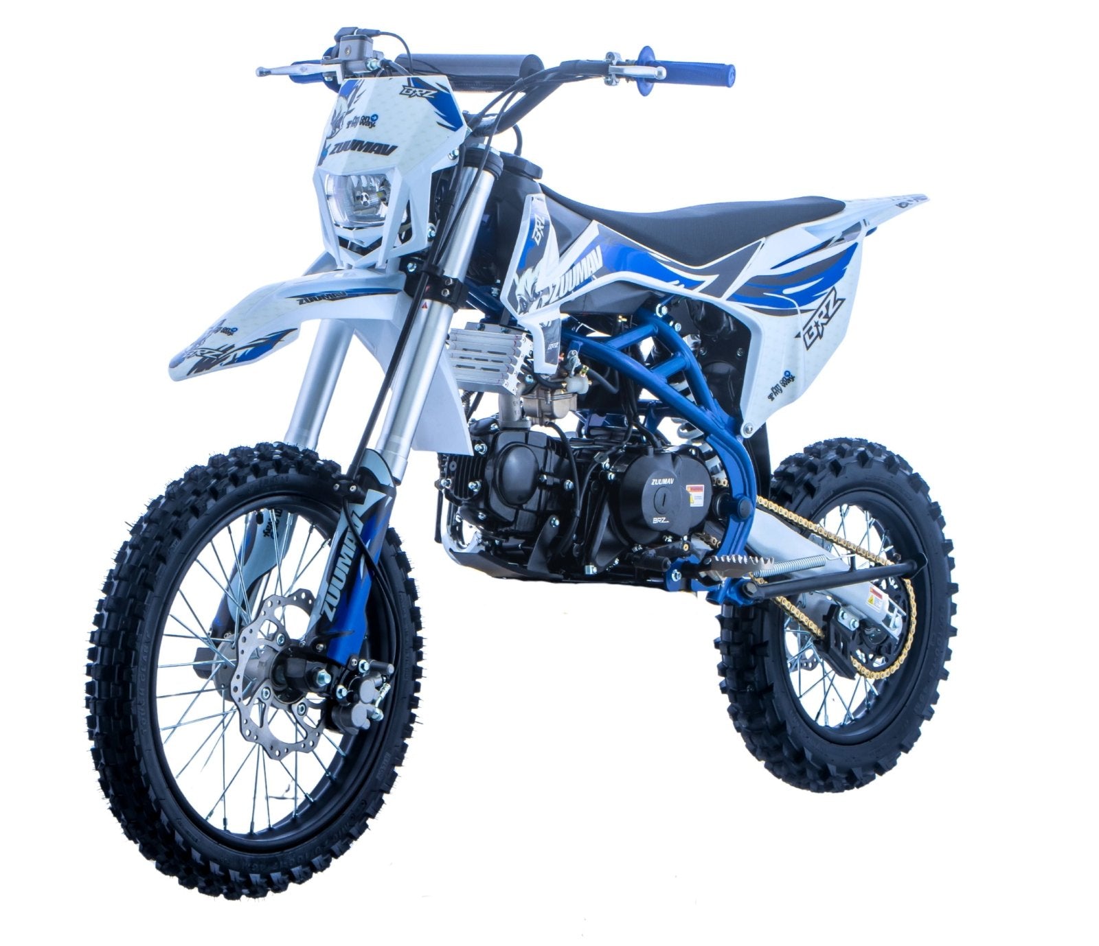 Junior/Adult BRZ Racing Pro 125cc Manual Dirt Bike 17/14” Big Wheel - Quad Warehouse