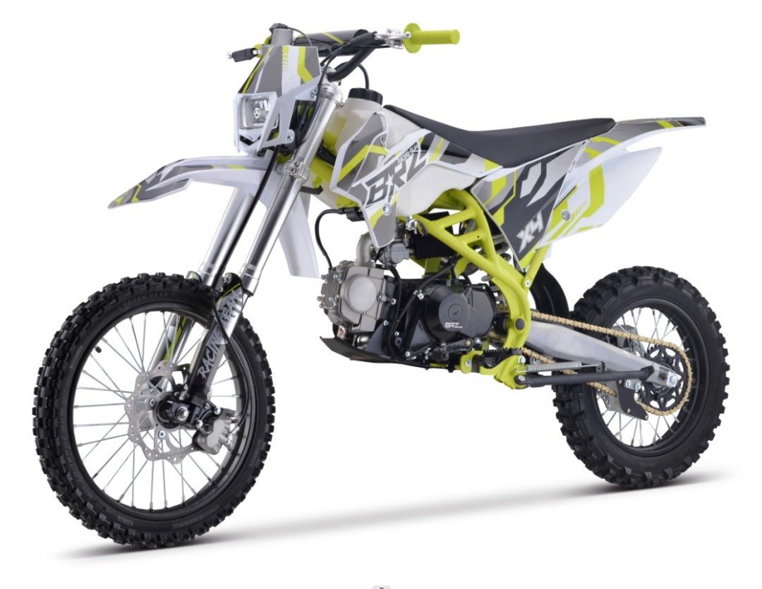 Junior/Adult BRZ Racing Pro 140cc Manual Dirt Bike 17/14" Big Wheel - Quad Warehouse