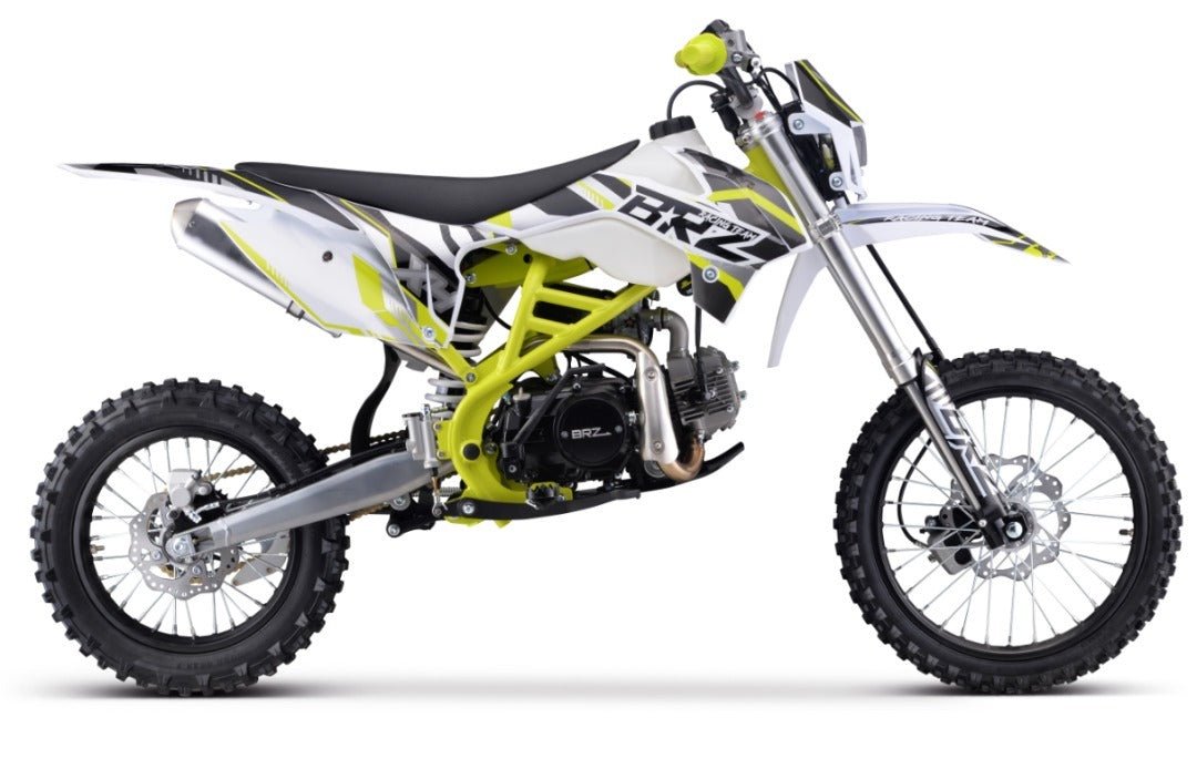 Junior/Adult BRZ Racing Pro 140cc Manual Dirt Bike 17/14" Big Wheel - Quad Warehouse