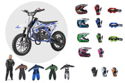 KLF PRO Kids Dirt Bike Bundle: Youth Adventure Thrill Pack - Quad Warehouse