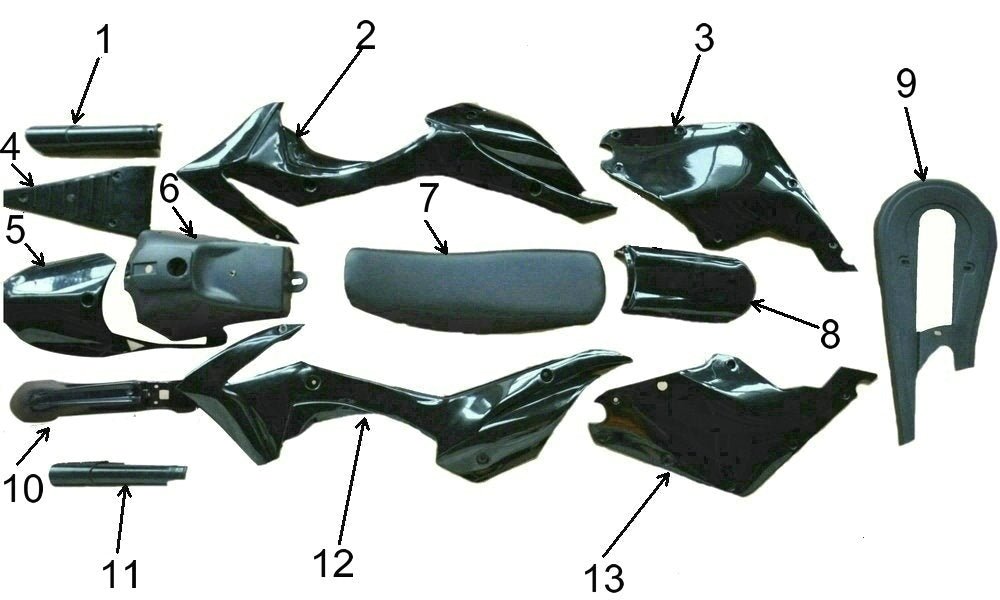 Mini KLF Pro 36v 800w Kids Electric Dirt Bike Battery Case Front Cover - Quad Warehouse