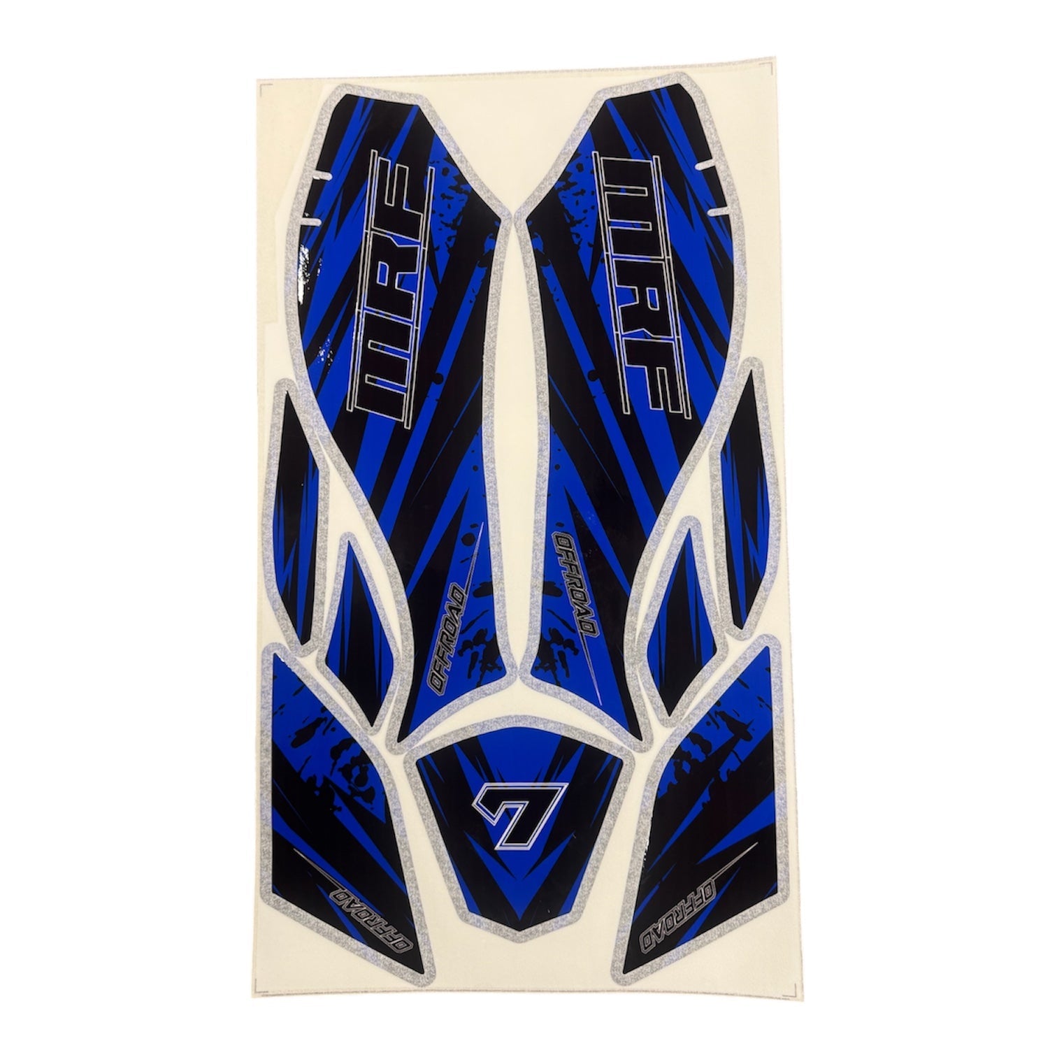 MRF electric quad bike sticker set in blue - Quad Warehouse