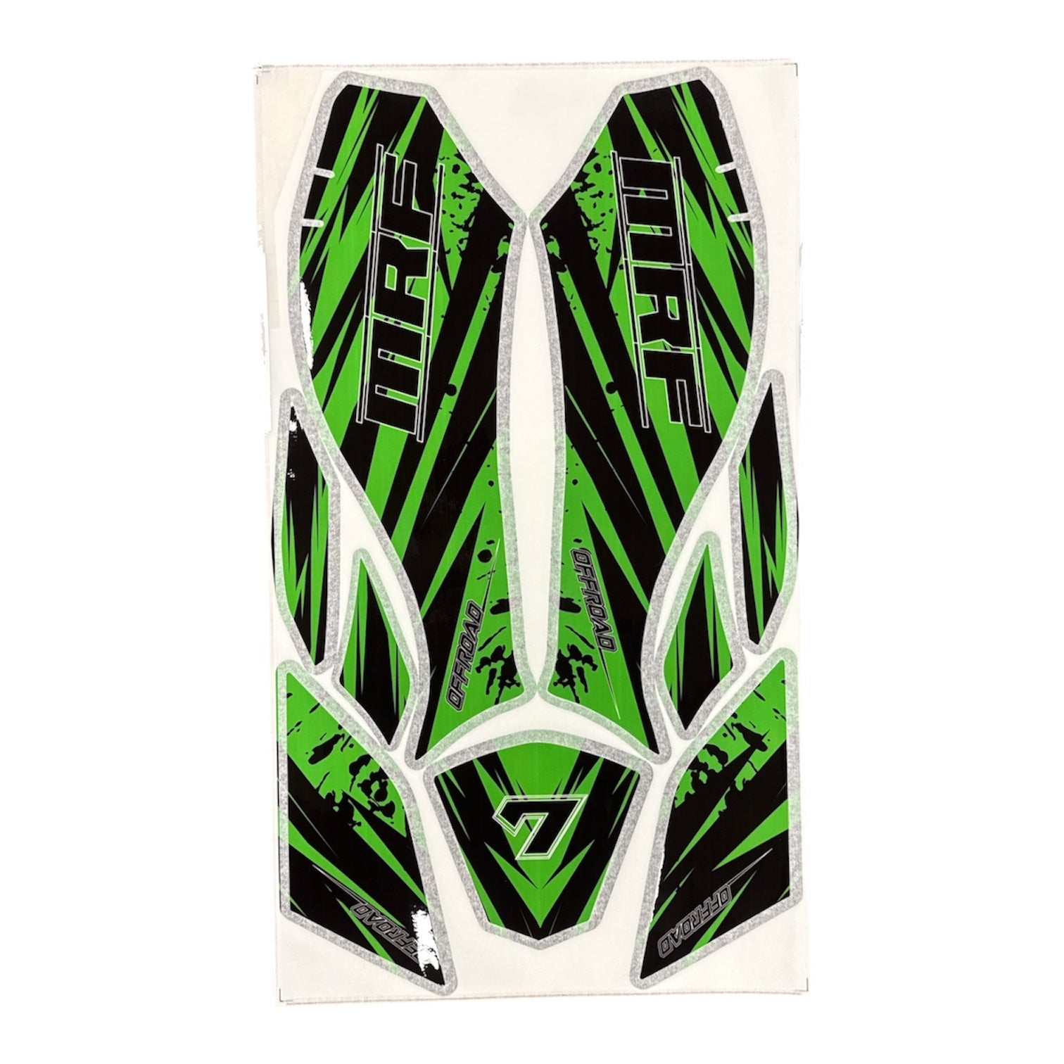 MRF electric quad bike sticker set in Green - Quad Warehouse