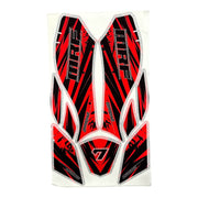 MRF electric quad bike sticker set in Red - Quad Warehouse