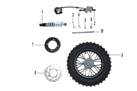 Neon SparkZ: Kids Neon 48v 1200w Electric Dirt Bike 65t sprocket