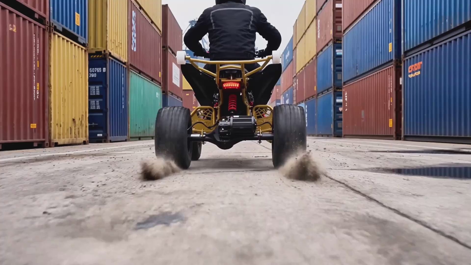 Load video: Spider-Pro 72v 50ah 5000w Adult Electric Quad Bike