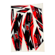 Sniper 125cc Quad Bike Sticker Set in Red - Quad Warehouse