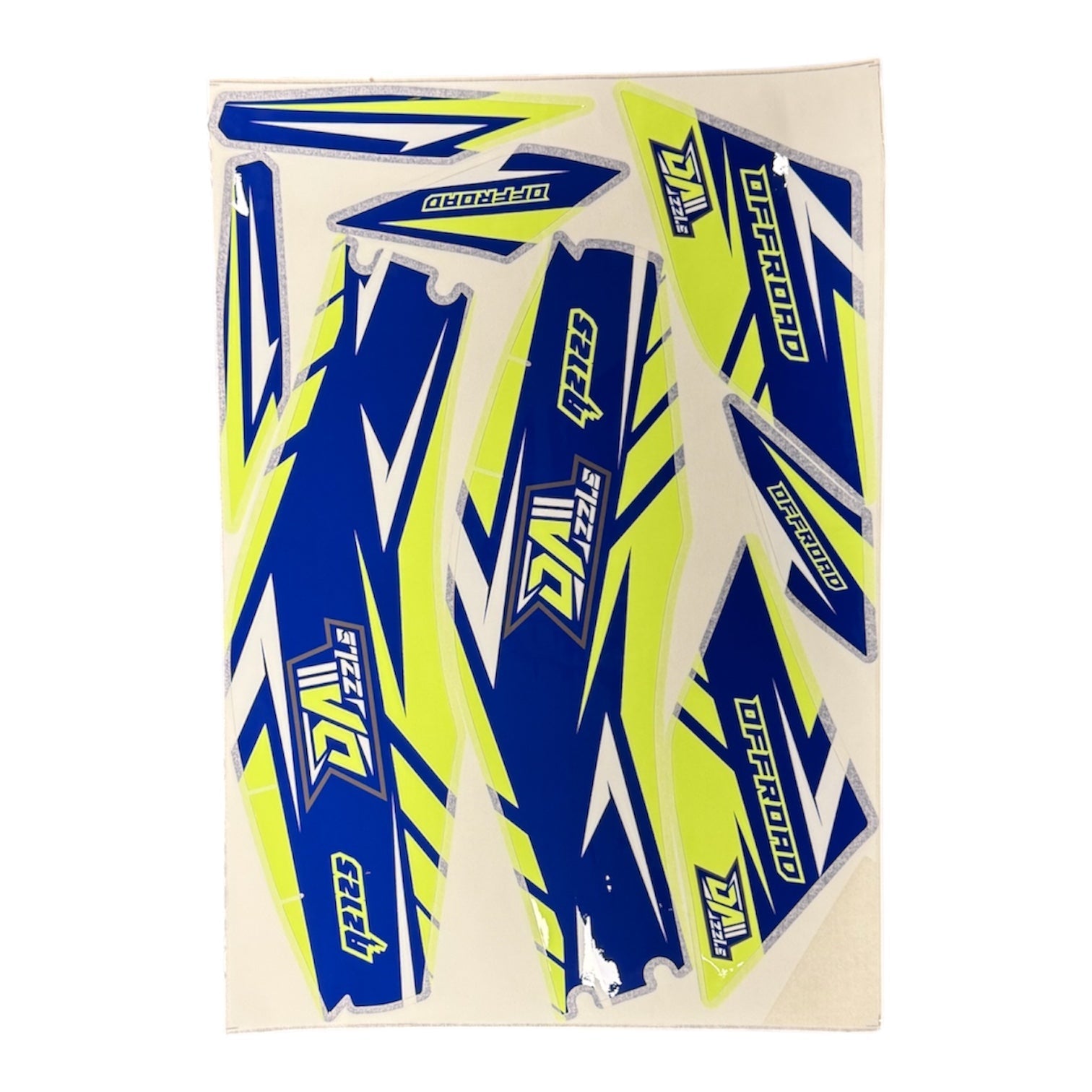 Sniper 125cc Quad Bike Sticker Set in White and Blue - Quad Warehouse